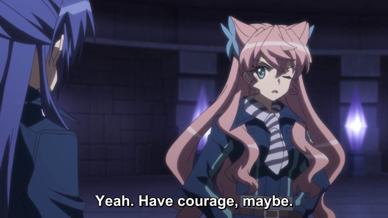Maria: Have courage, maybe.